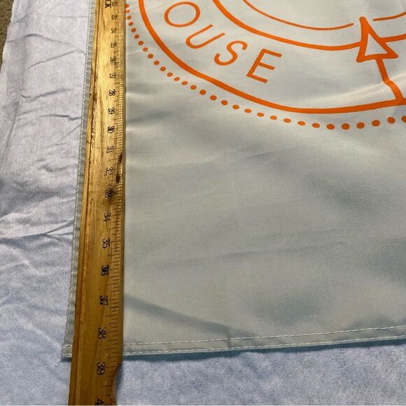 Dave Matthews Band Warehouse Banner Flag 2016 Orange White 38.5” x 24.5” - Picture 3 of 4